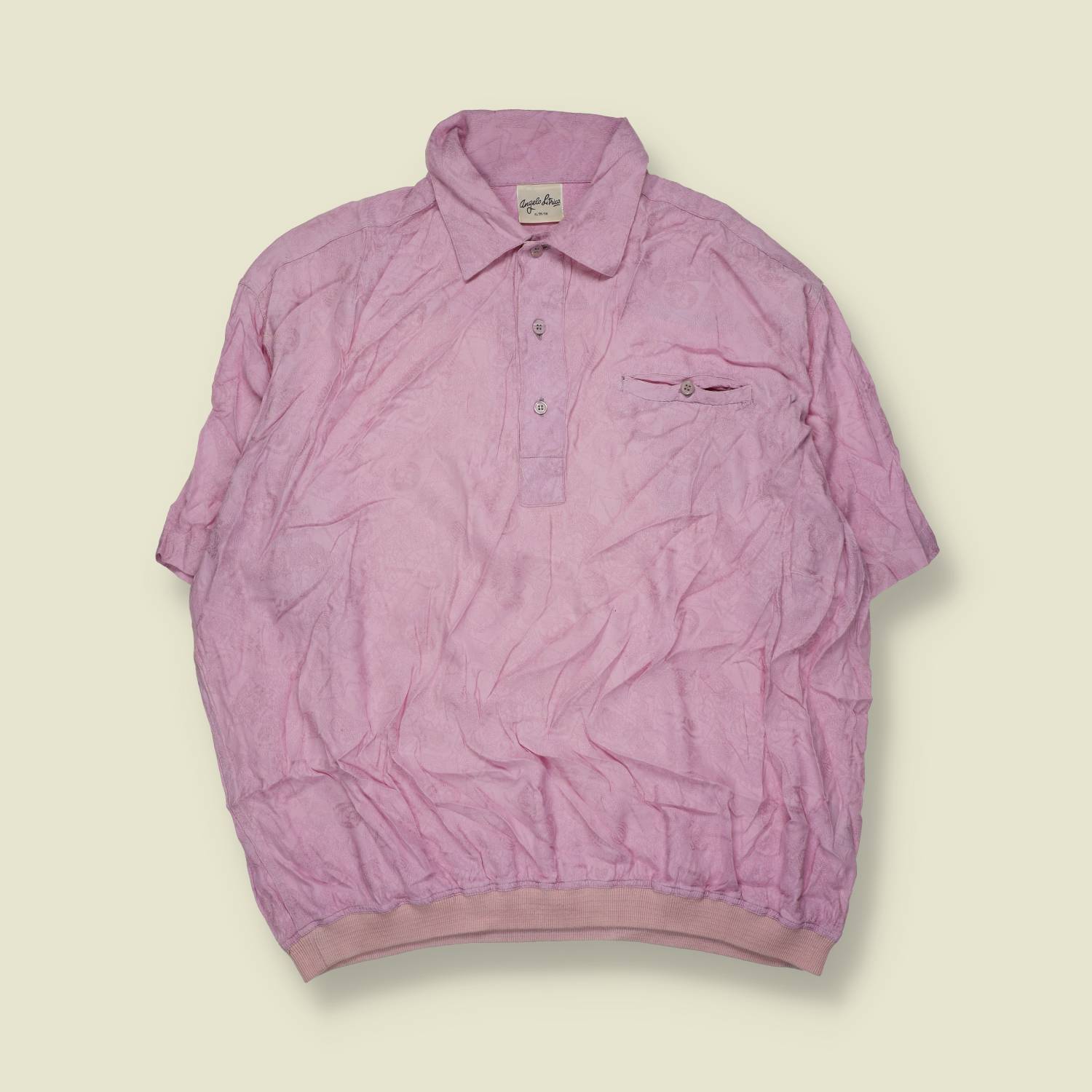 1980s | Angelo Litrico | Short Sleeve Polo Shirt | Pink – XXXXL