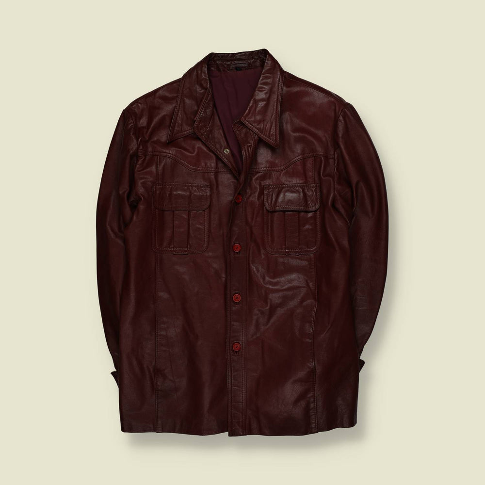 1970s | Leather Jacket | Oxblood – M