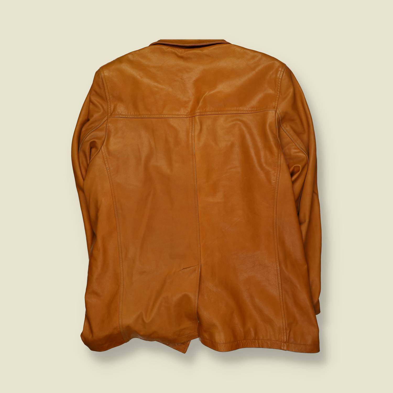 1970s | Stone Breaker Leather Wear | Leather Coat | Tan – L