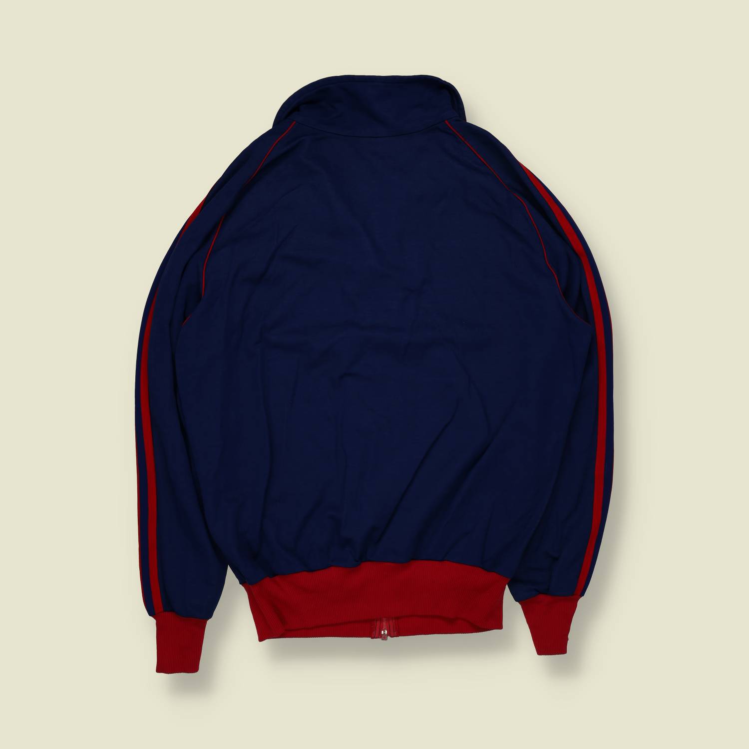 1970s | Adidas | Trefoil Track Jacket | Blue Red – Made In Hong Kong – S