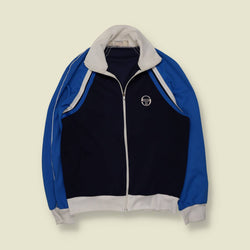 1970s–1980s | Sergio Tacchini | Track Jacket | Navy Blue White – S