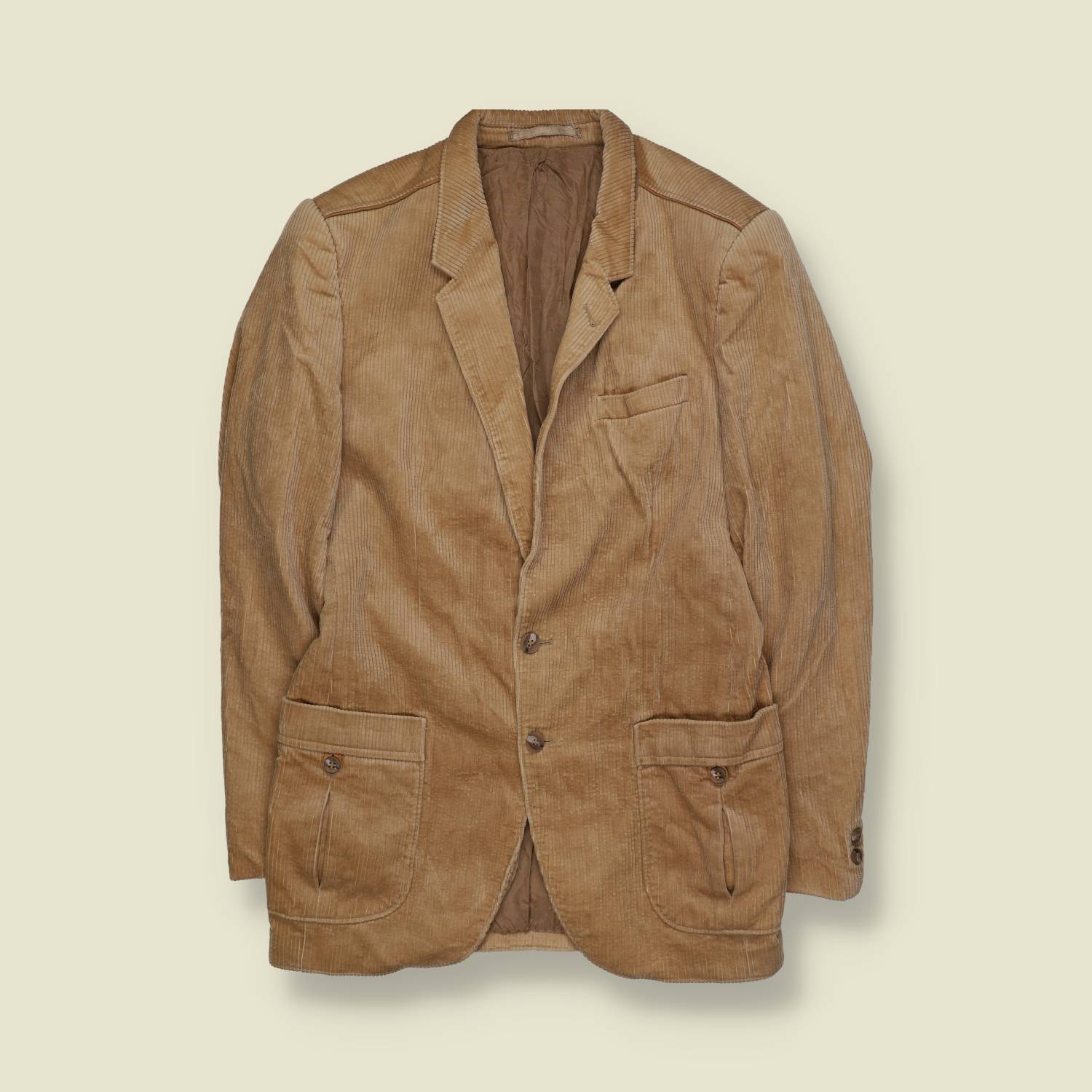 1980s | Corduroy Jacket | Tan – XS