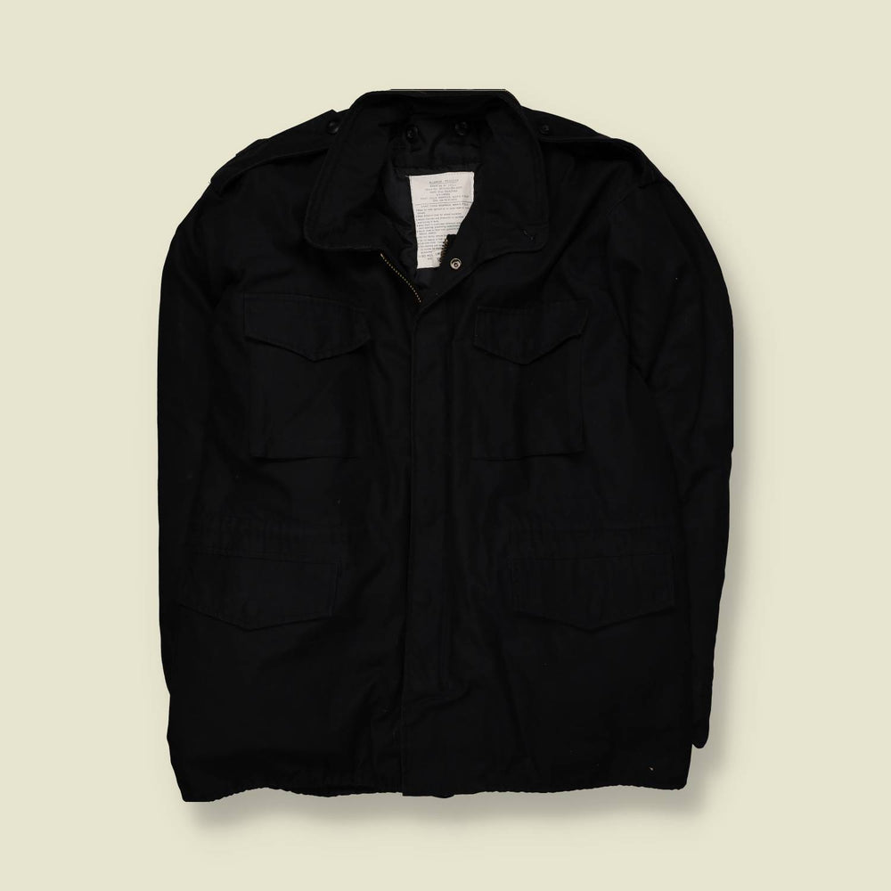 1990s | M-65 Style Field Jacket | Black – XXL
