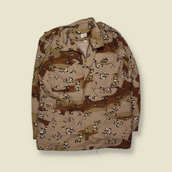 1980s–1990s | Desert Camouflage Field Coat | Chocolate Chip Camo – L