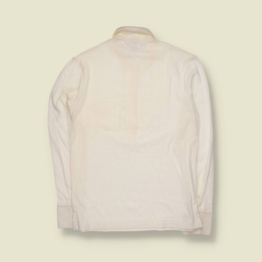 1970s | TGL | Deadstock Polo Shirt | White | Made In Sweden – S