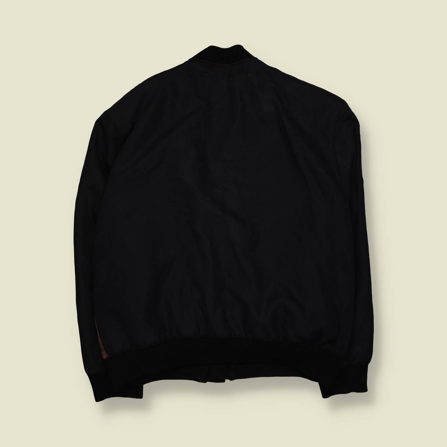 1980s | Peppo Bermat | Suede & Knit Jacket | Brown & Black – XXXL