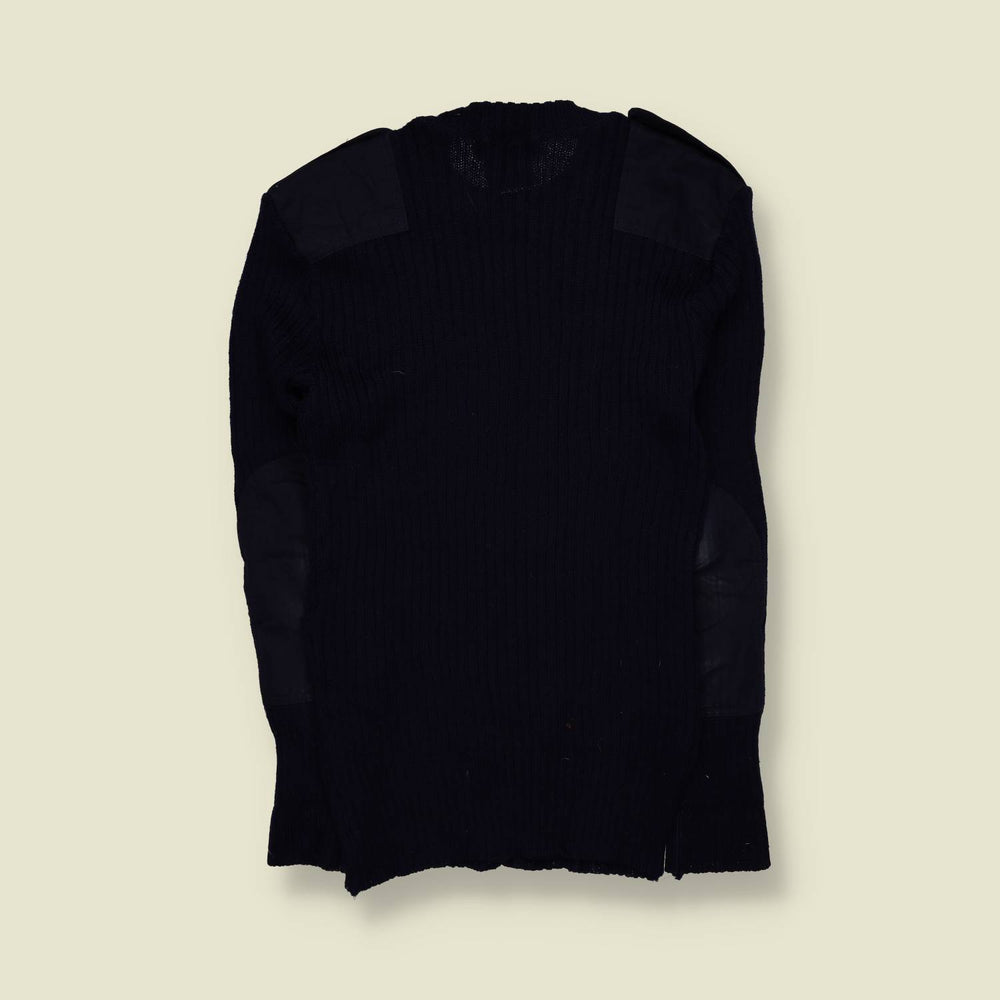 1990s | Gieves & Hawkes Savile Row | British Army Commando Sweater | Navy – XXS
