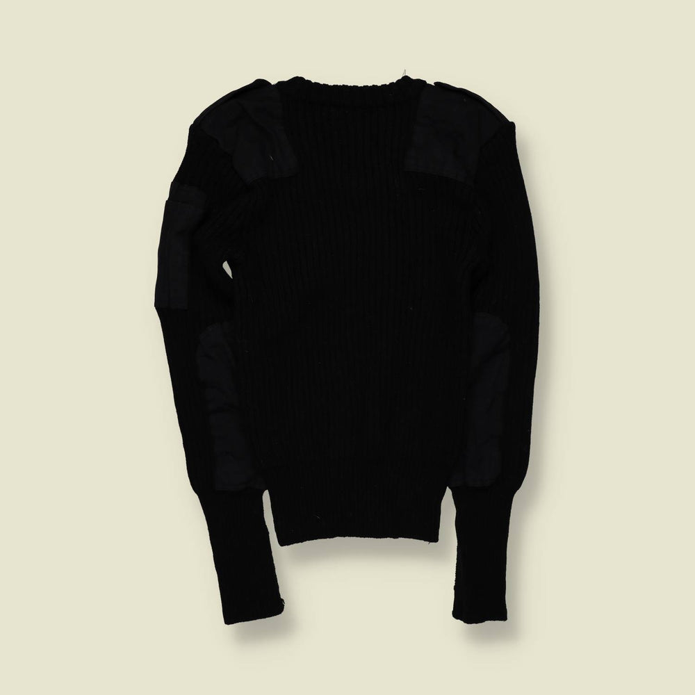 1990s | Albanous | British Army Commando Sweater | Black – XXS