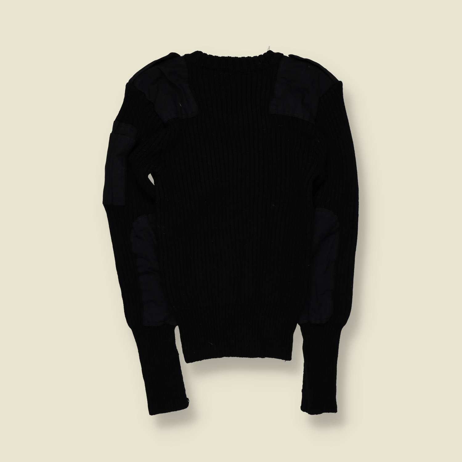 1990s | Albanous | British Army Commando Sweater | Black – XXS