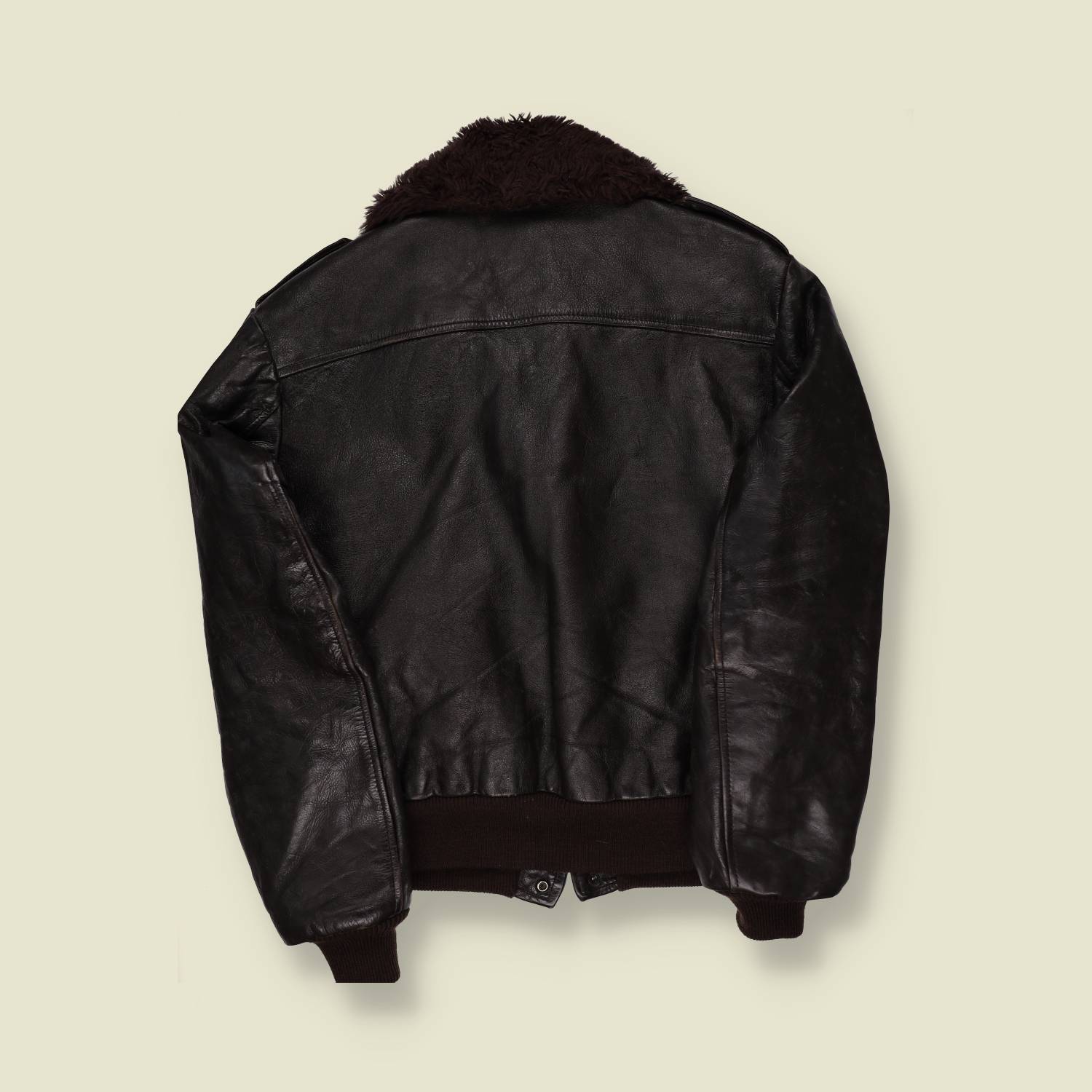 1970s Made in USA Leather Flight Jacket - M