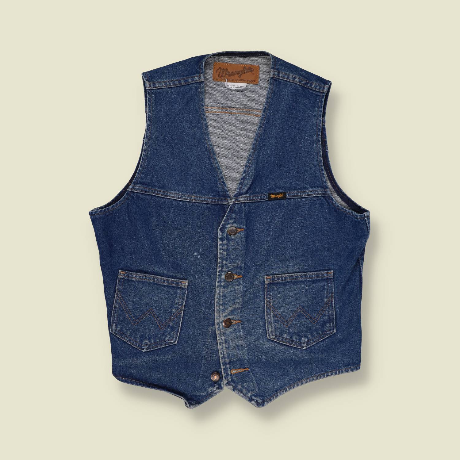 1980s/90s Denim Vest - M