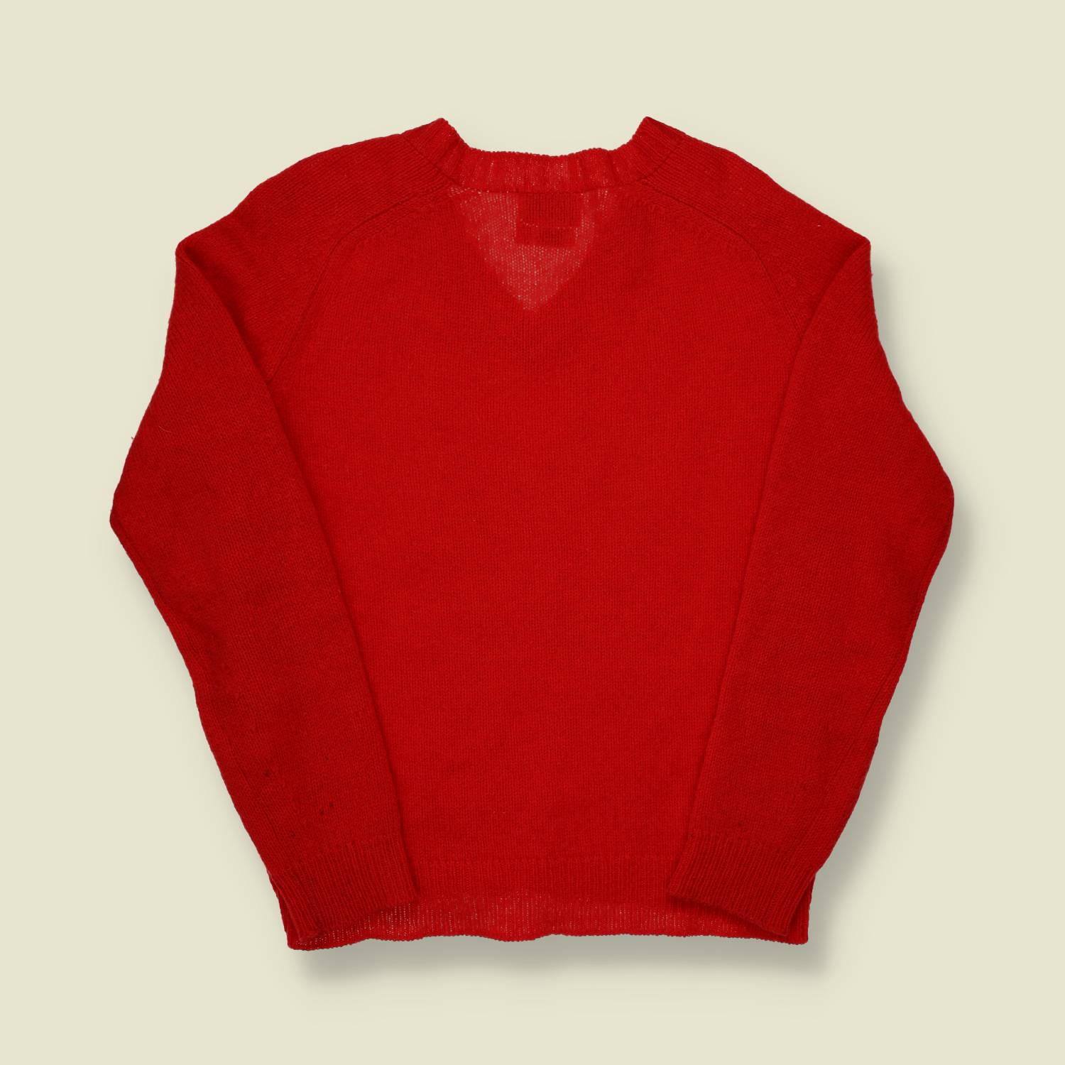 1960s Shetland Wool V-Neck Knit - M