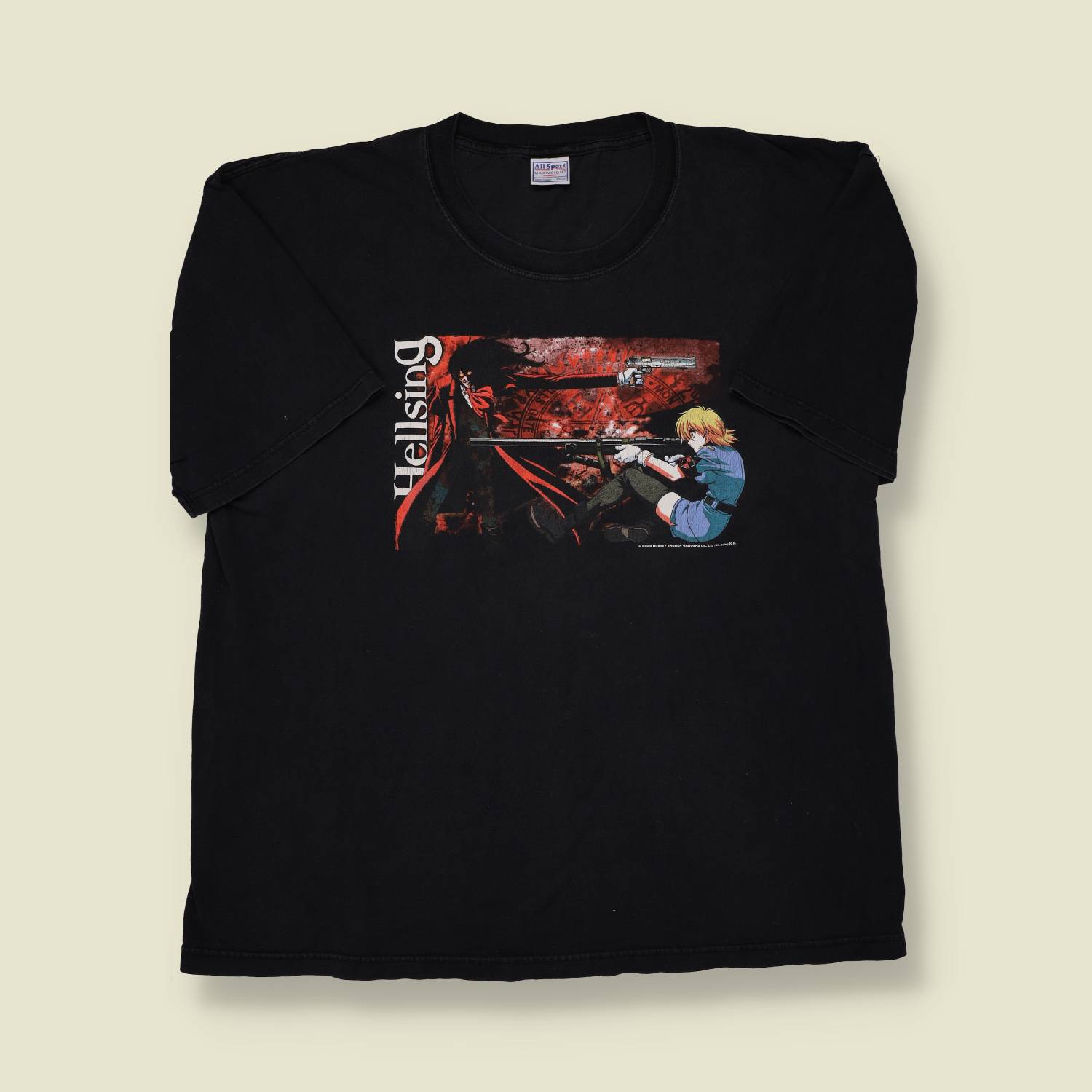 2000s Hellsing Vampire Dark Fantasy Tee - XXL
