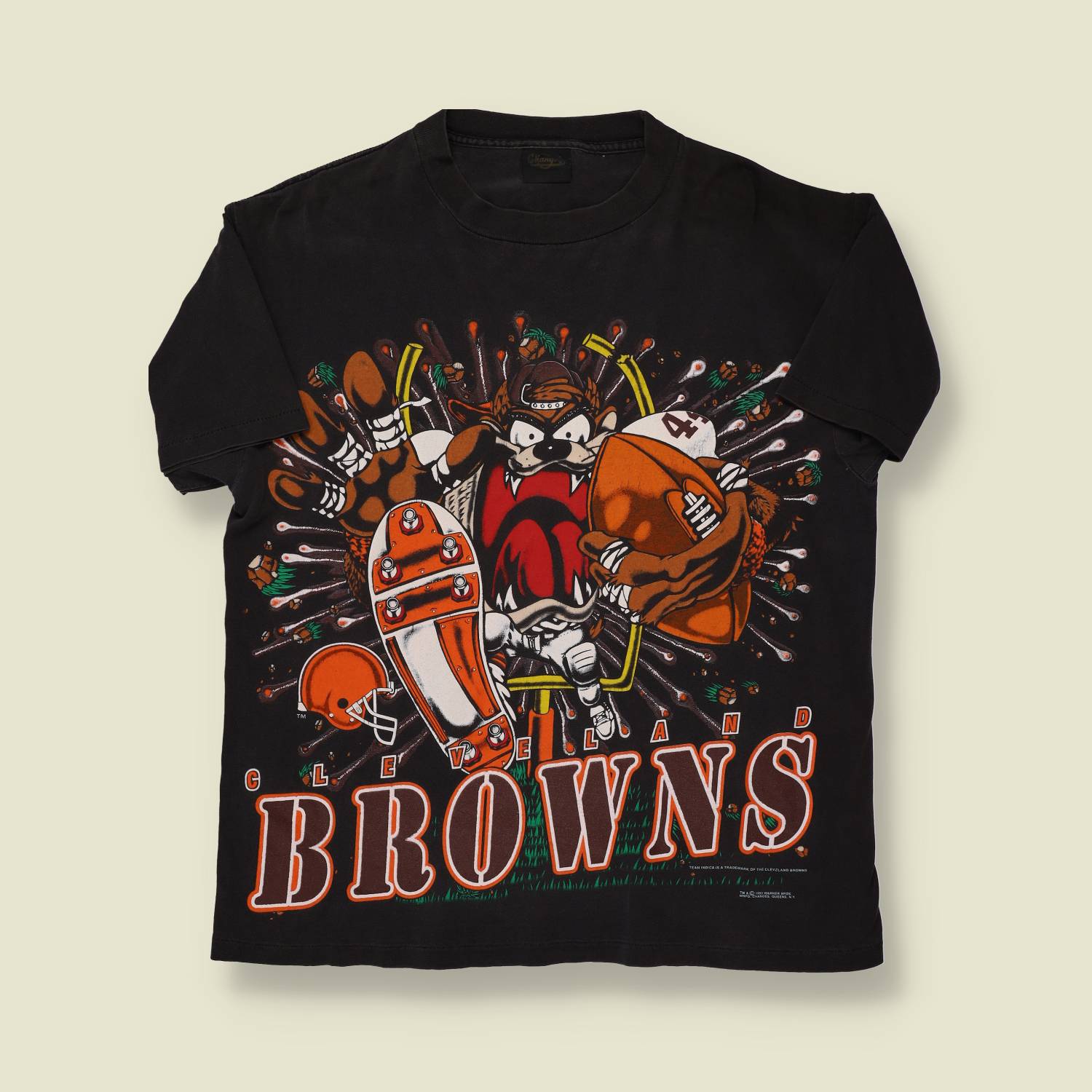 1993 Tasmanian Devil "Taz"  Cleveland Browns Tee - L