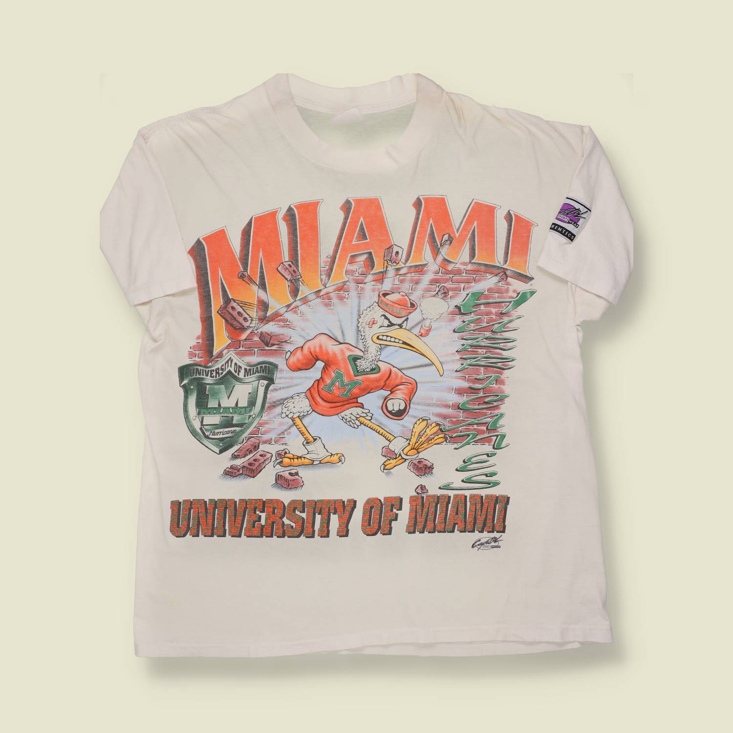 1990s University of Miami Tee - XL
