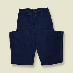 1970s | Mitchel | Denim Flares | Indigo - w30
