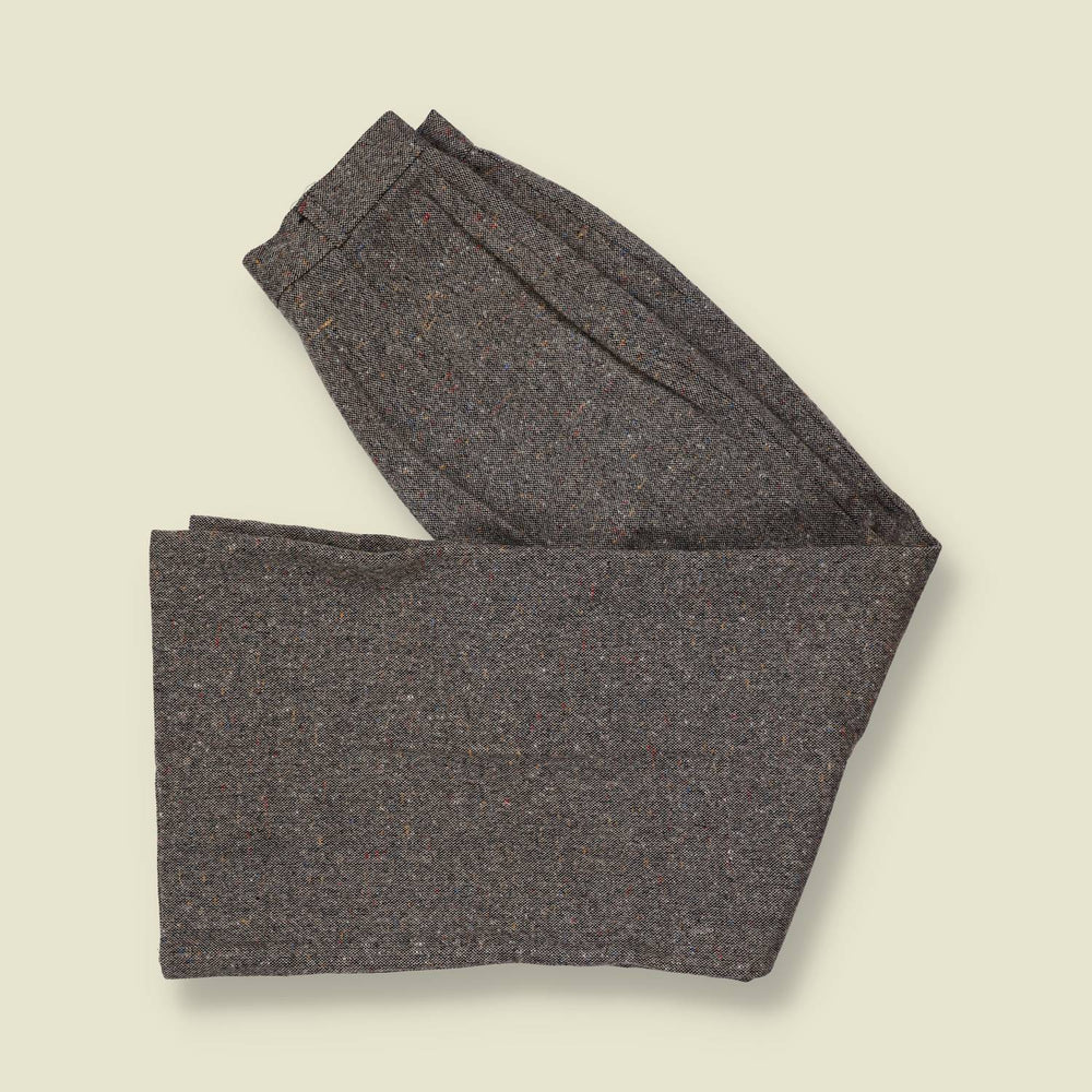 1970s | Flecked Wool Flares | Grey - w26
