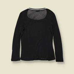 1990s | Versace Classic | Long Sleeve Top | Black - 12