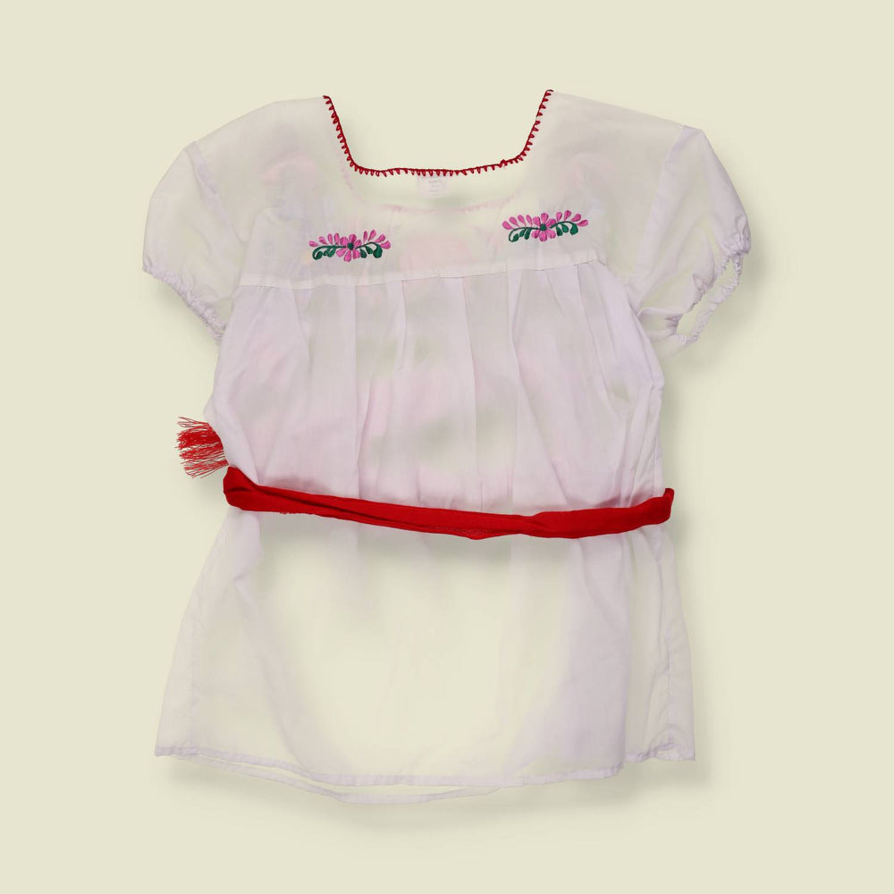 1980s | Embroidered Folk Blouse | White - 16
