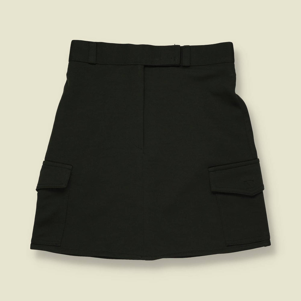 1970s | Made in England | Cargo Mini Skirt | Green - w26