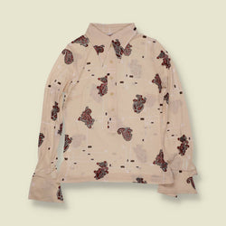 1970s | TGL | Deadstock Blouse | Cream Paisley - 8