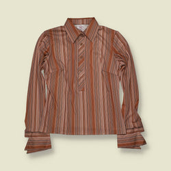 1970s | TGL | Deadstock Blouse | Striped - 10
