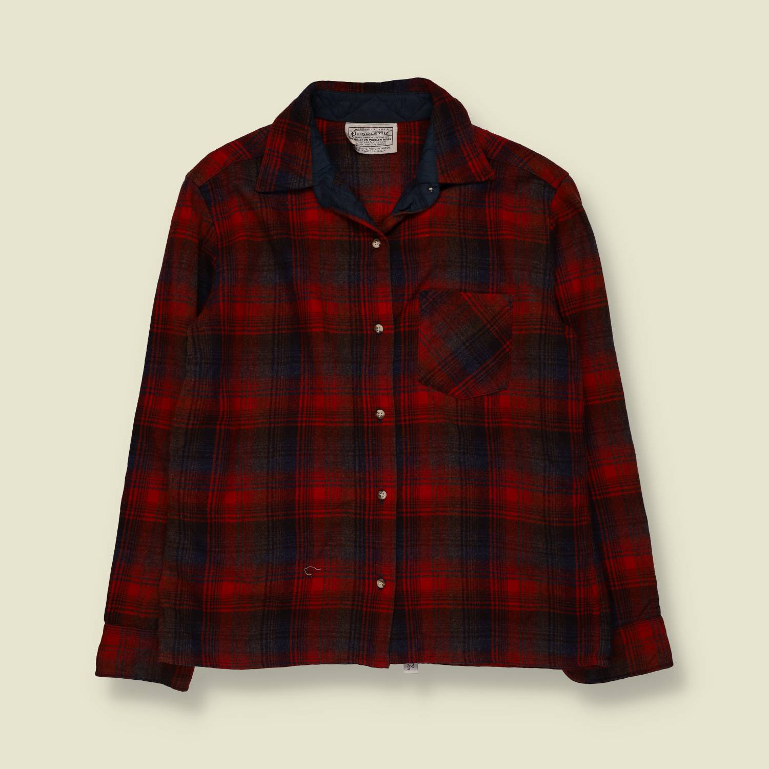 1980s | Pendleton | Shirt | Red Tartan - 12