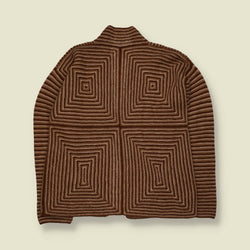 1970s | The Andes | Alpaca Wool Cardigan | Brown - 14