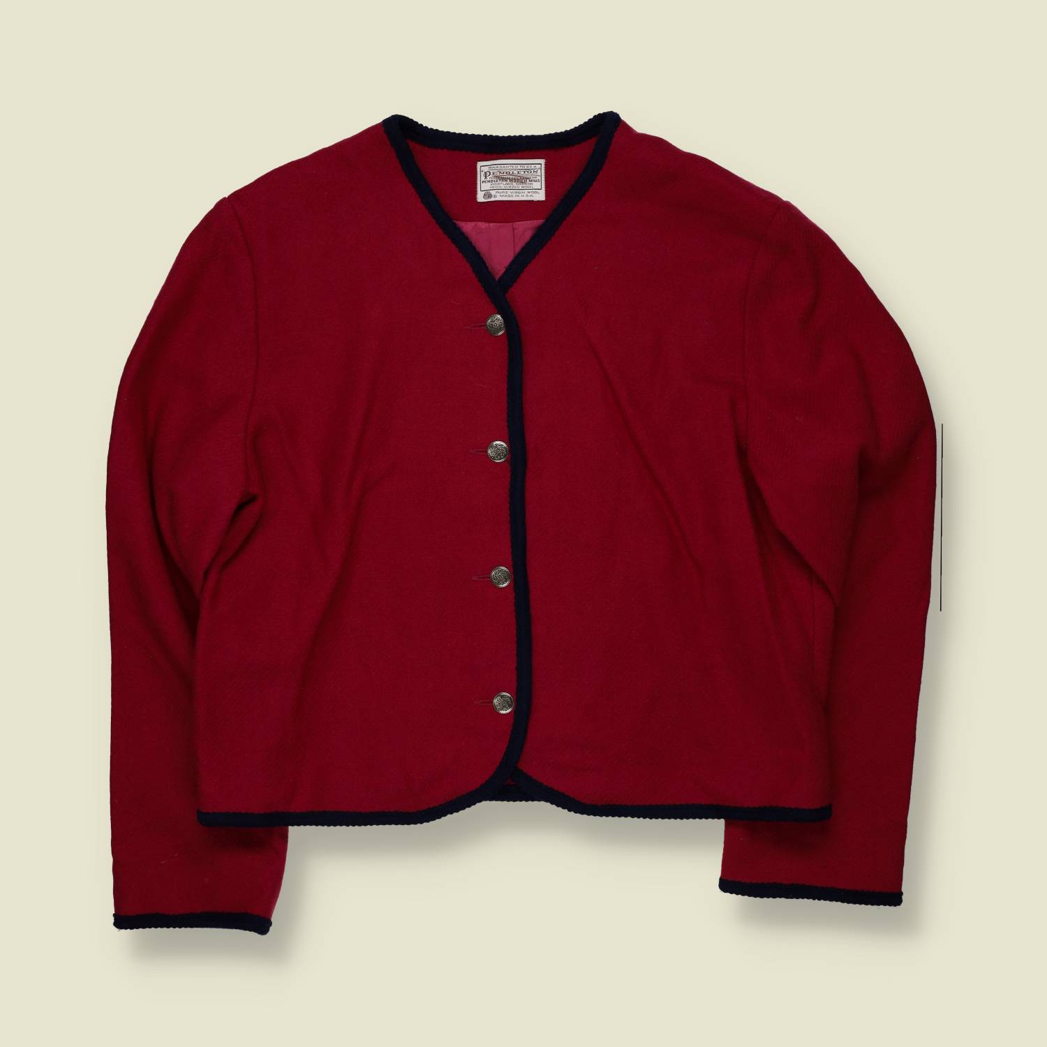 1980s | Pendleton | Made In USA | Jacket | Red - 16