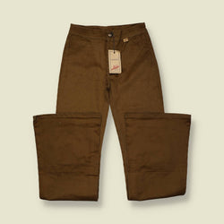 1970s | Libido | Deadstock Flared Trousers | Brown – w24