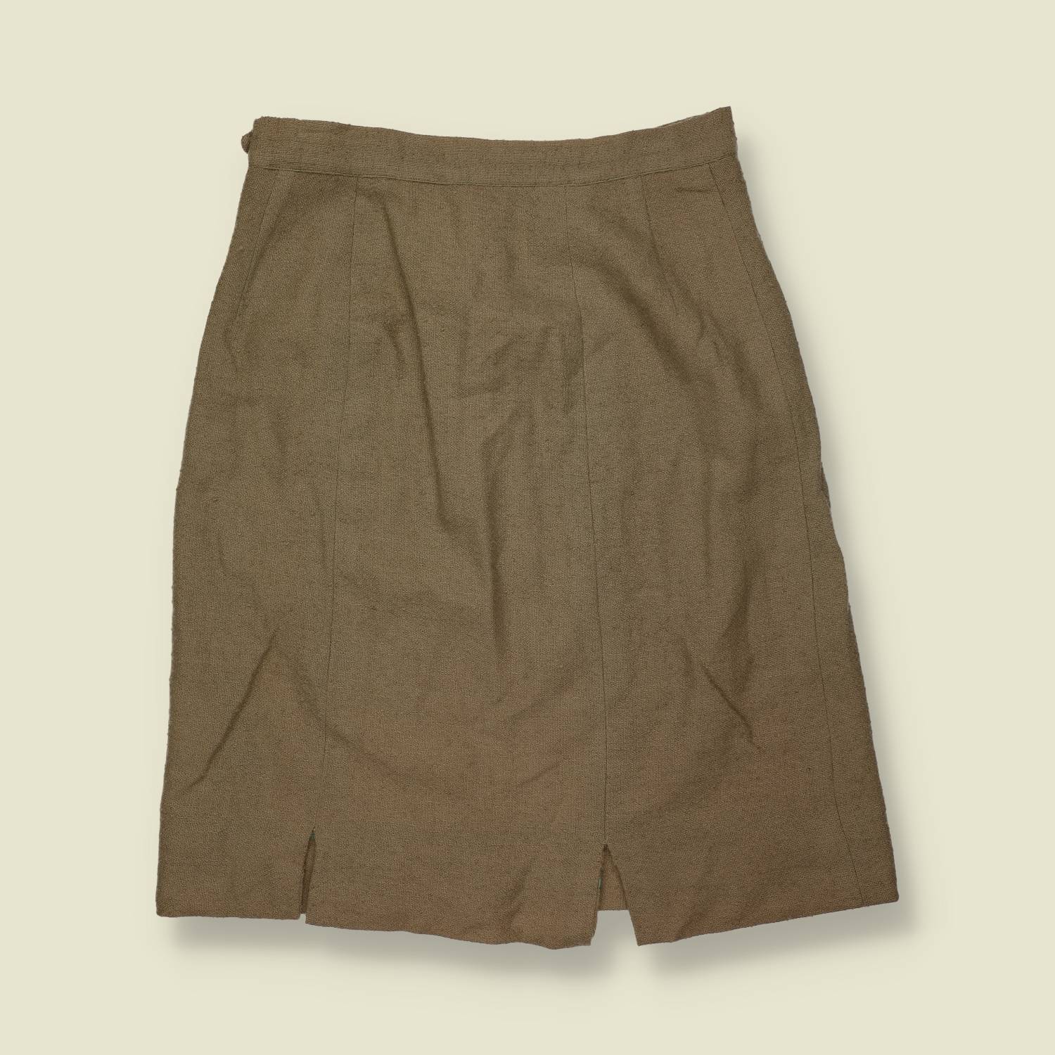 1960s–1970s | Skirt | Oatmeal Brown - w30