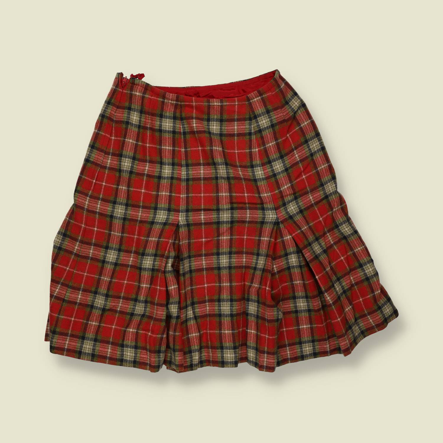 1970s | Pendleton | Made In USA | Skirt | Red Tartan - w24