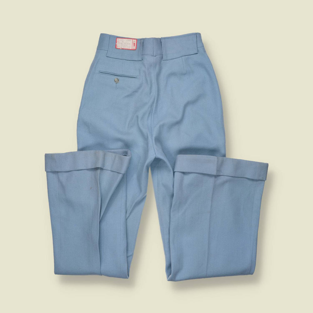 1970s | Deadstock Flares | Sky Blue - w26