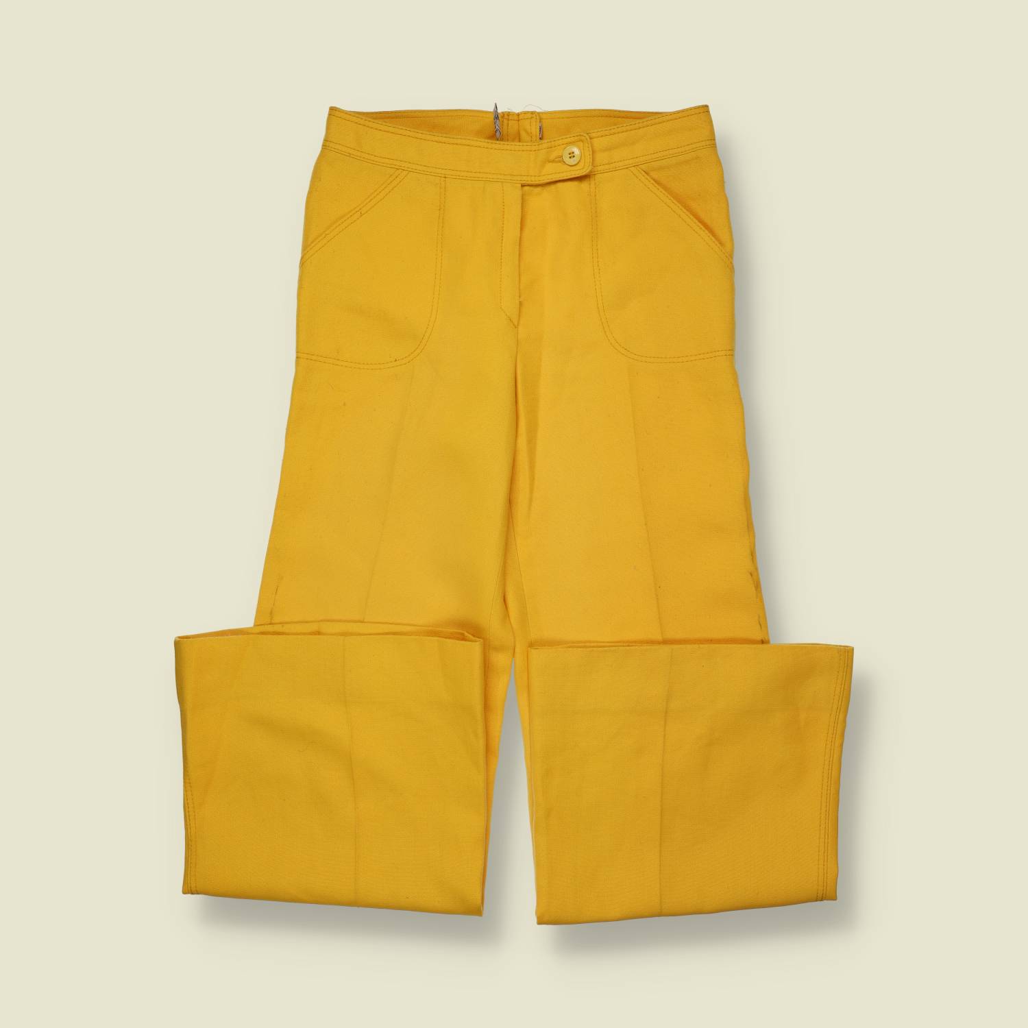 1970s | Flared Trousers | Yellow - w28