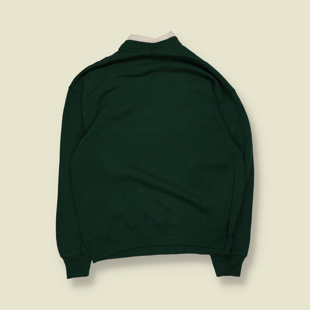1980s | Made In USA | Floral Heart Sweatshirt | Forest Green - 16