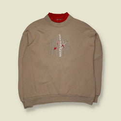 1980s | Embroidered Bird Sweatshirt | Beige - 18