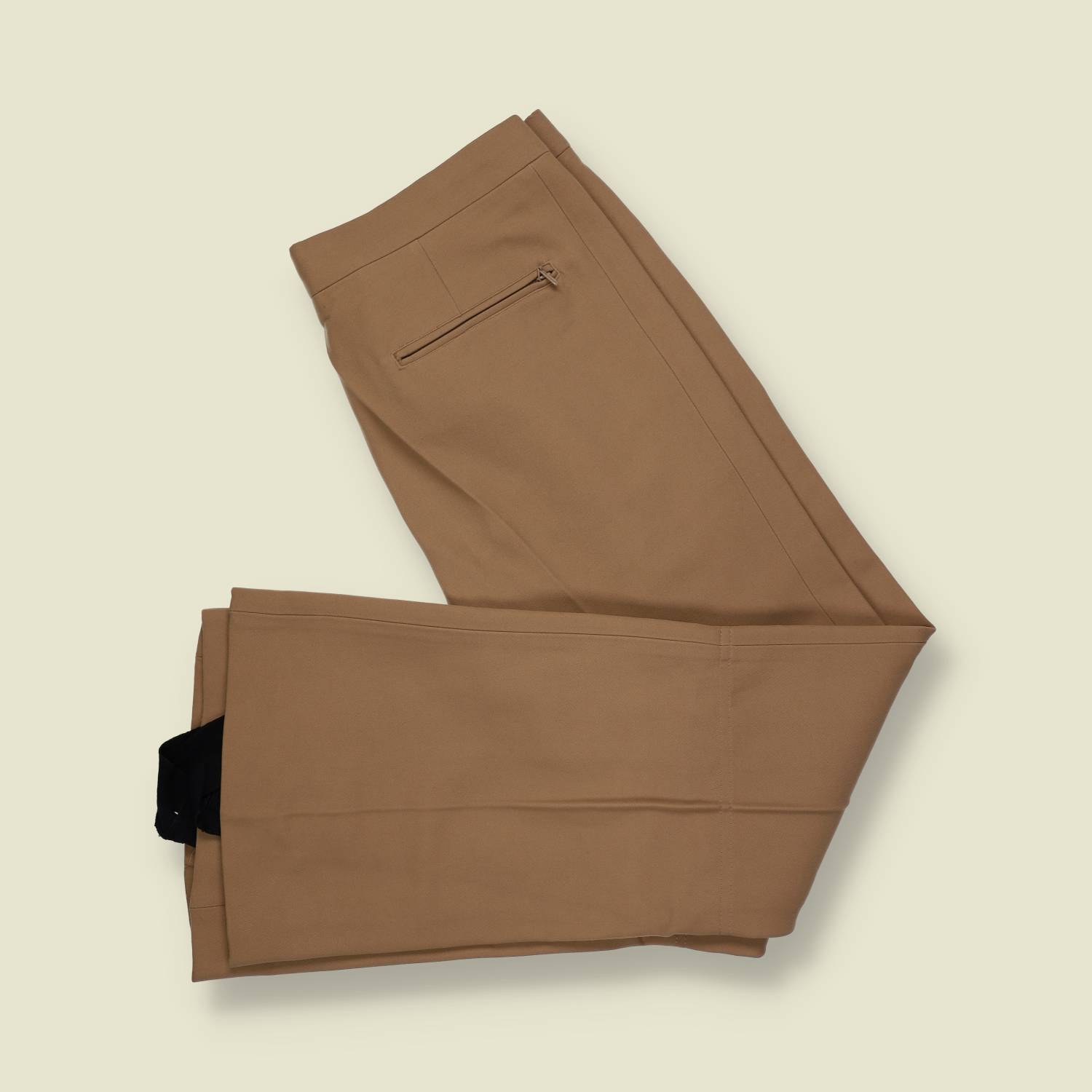 1970s | Stirrup Flared Trousers | Tan – w32