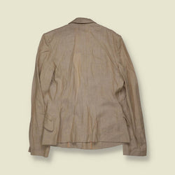1960s–1970s | Tailored Linen Jacket | Single Button | Beige - 8