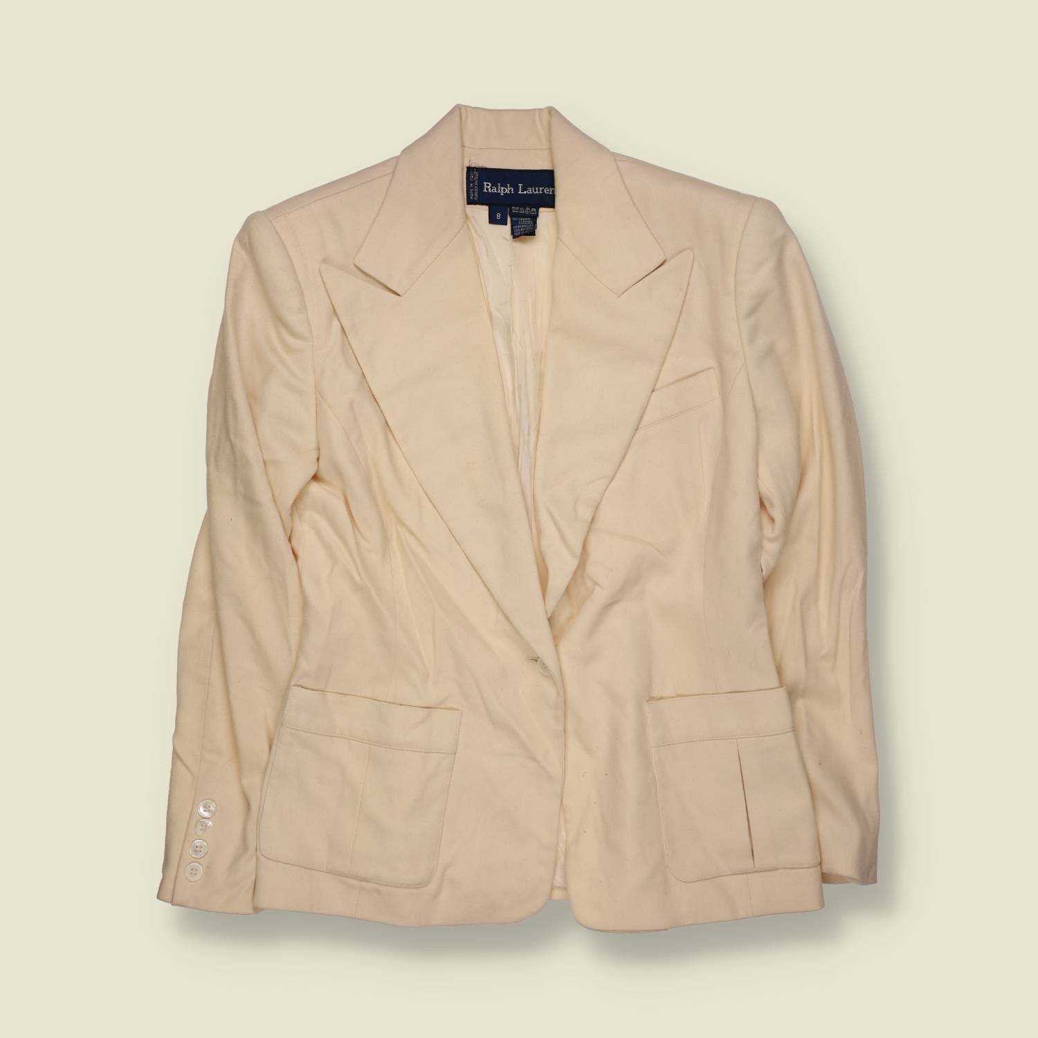 1980s | Ralph Lauren | Blazer | Cream - 10