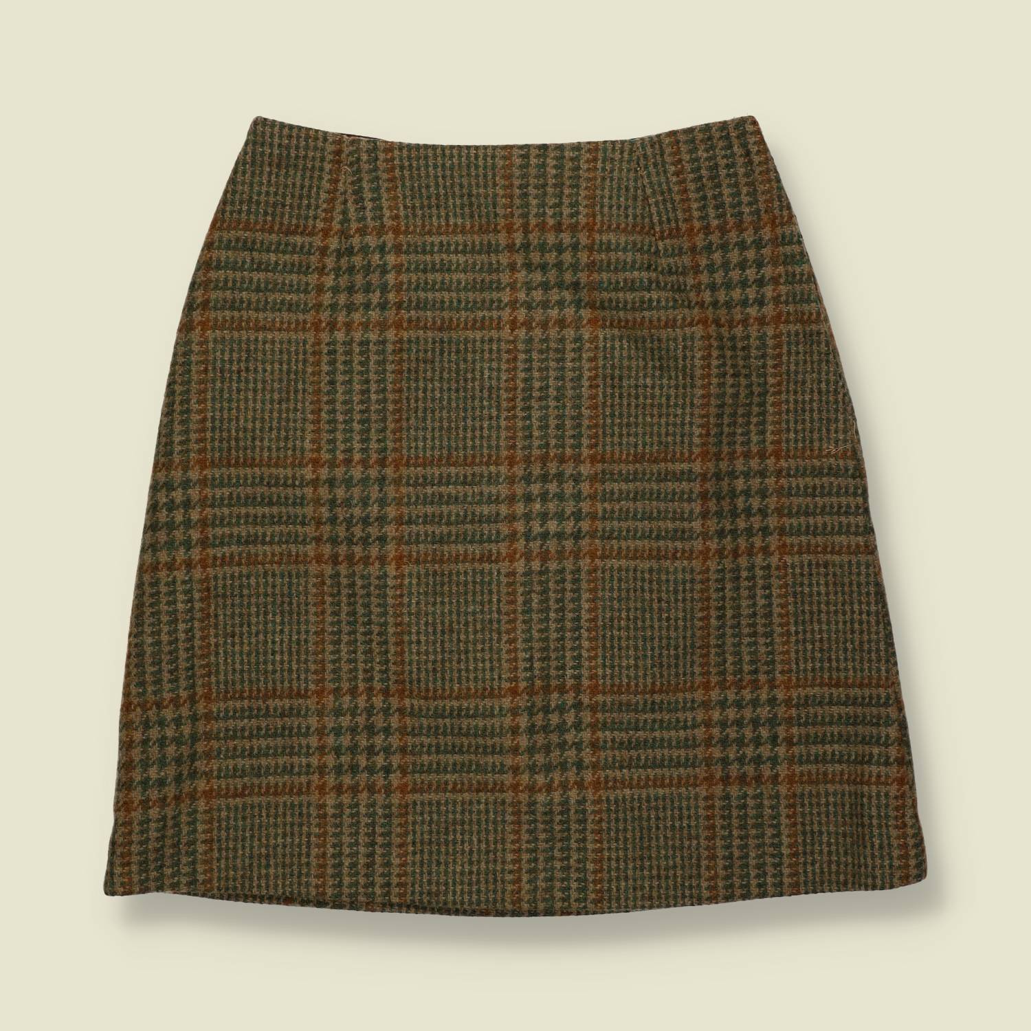 1960s | Two Piece Waistcoat And Skirt Set | Brown Check - 8