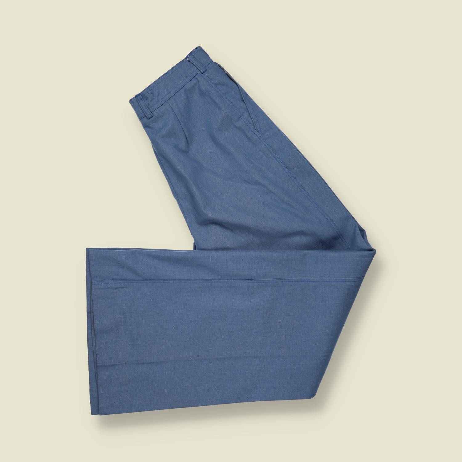 1970s | Elho | Flared Trousers | Blue – w28