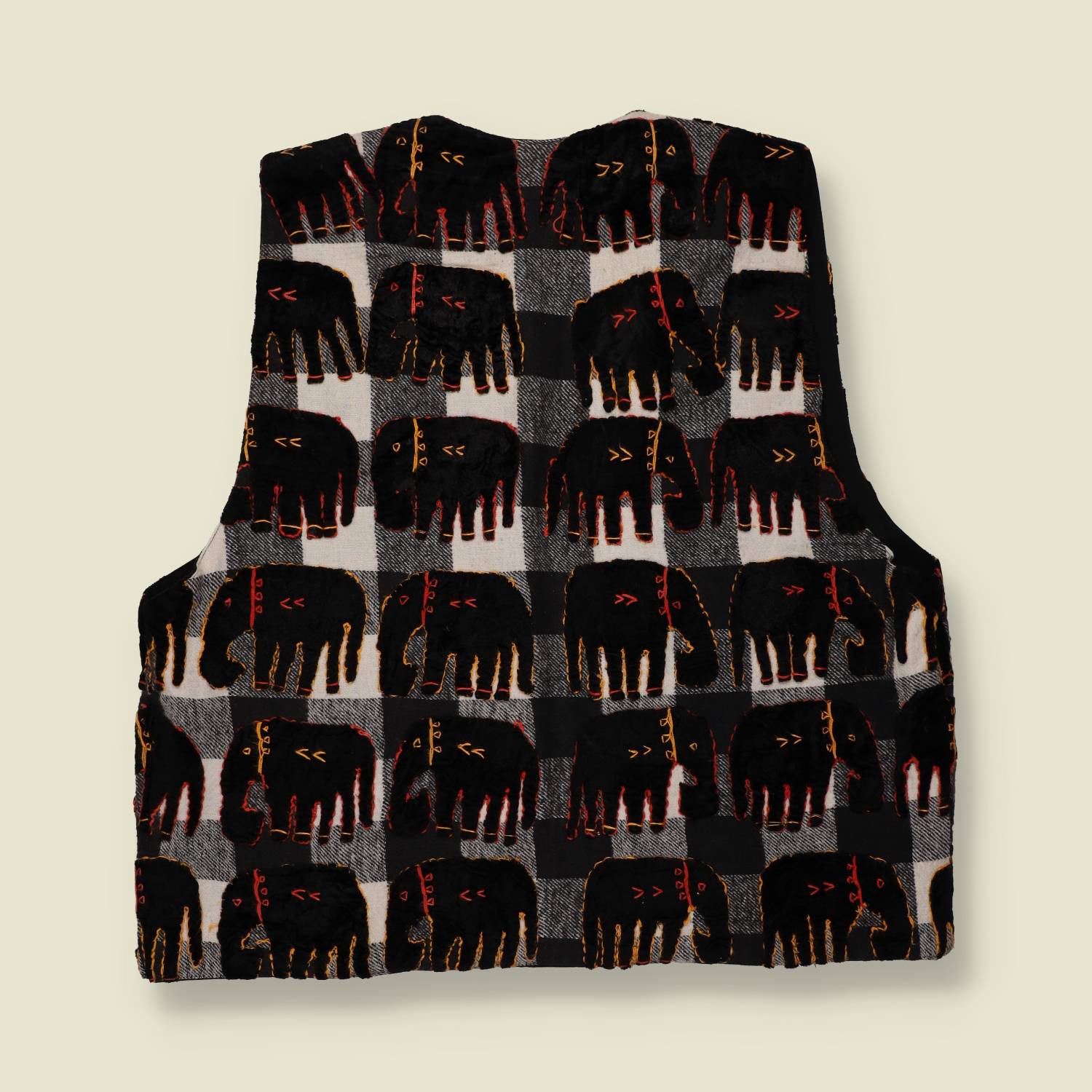 1980s | Soho | Waistcoat | Elephant Print - 14