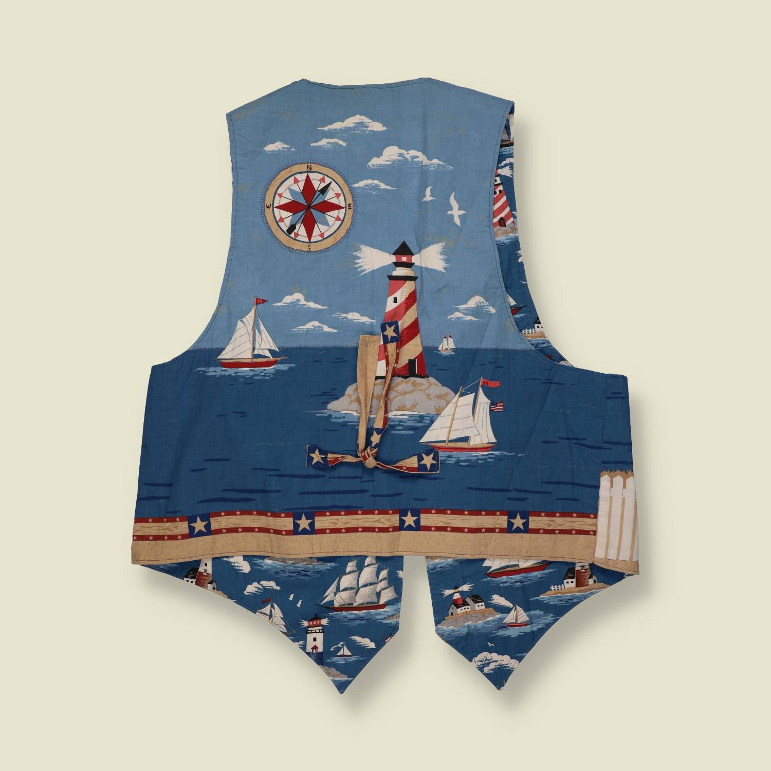 1980s | Waistcoat | Nautical Print - 18