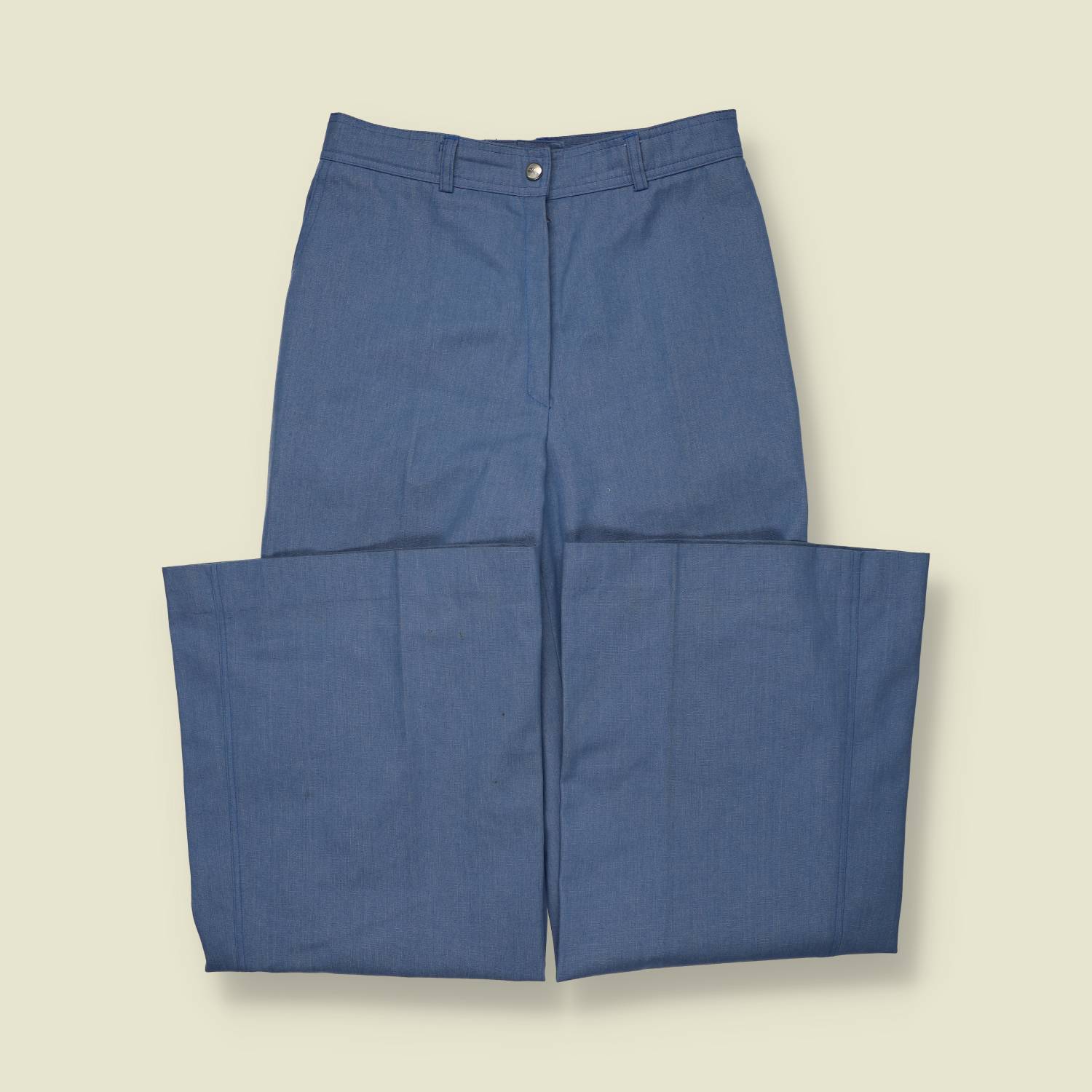 1970s | Elho | Flared Trousers | Blue – w28