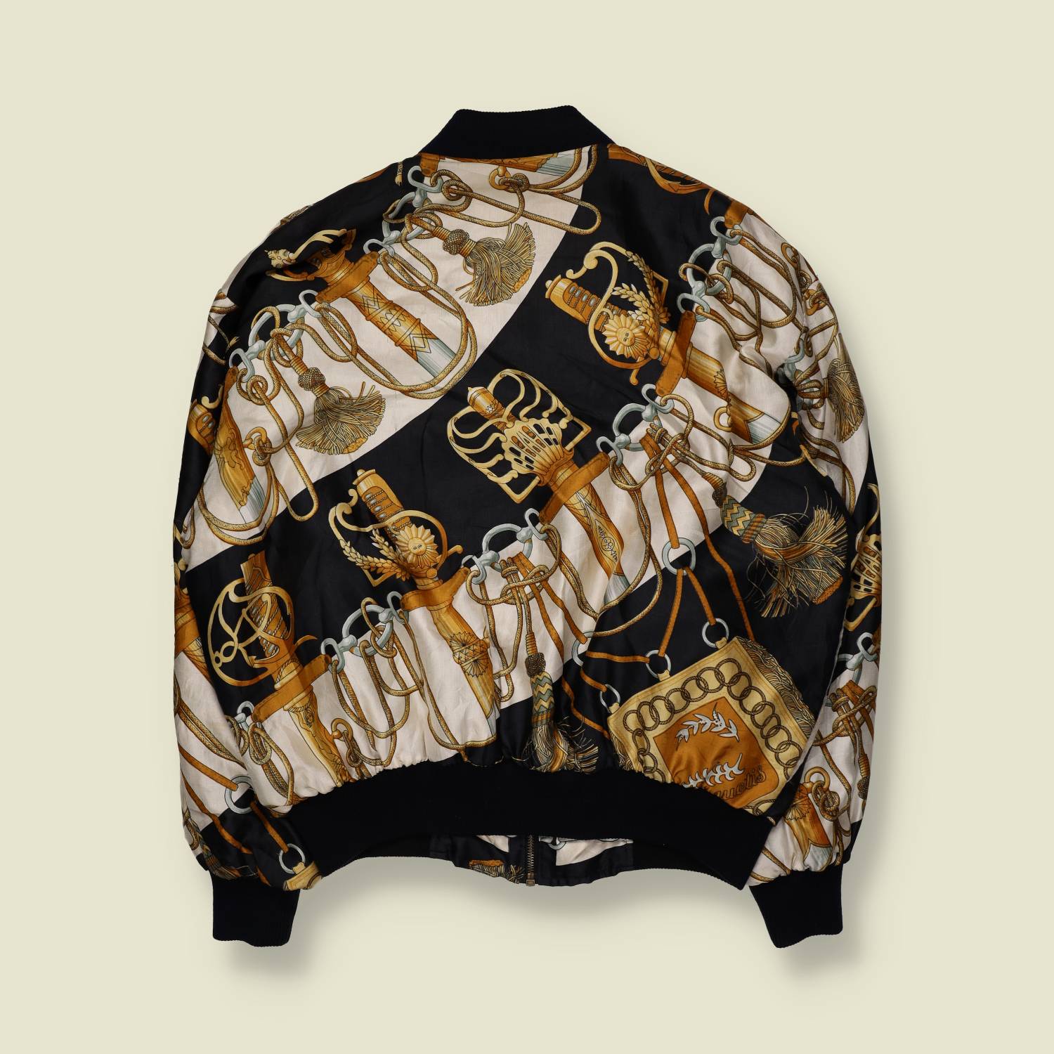 1980s | Bomber Jacket | Equestrian Print - 24