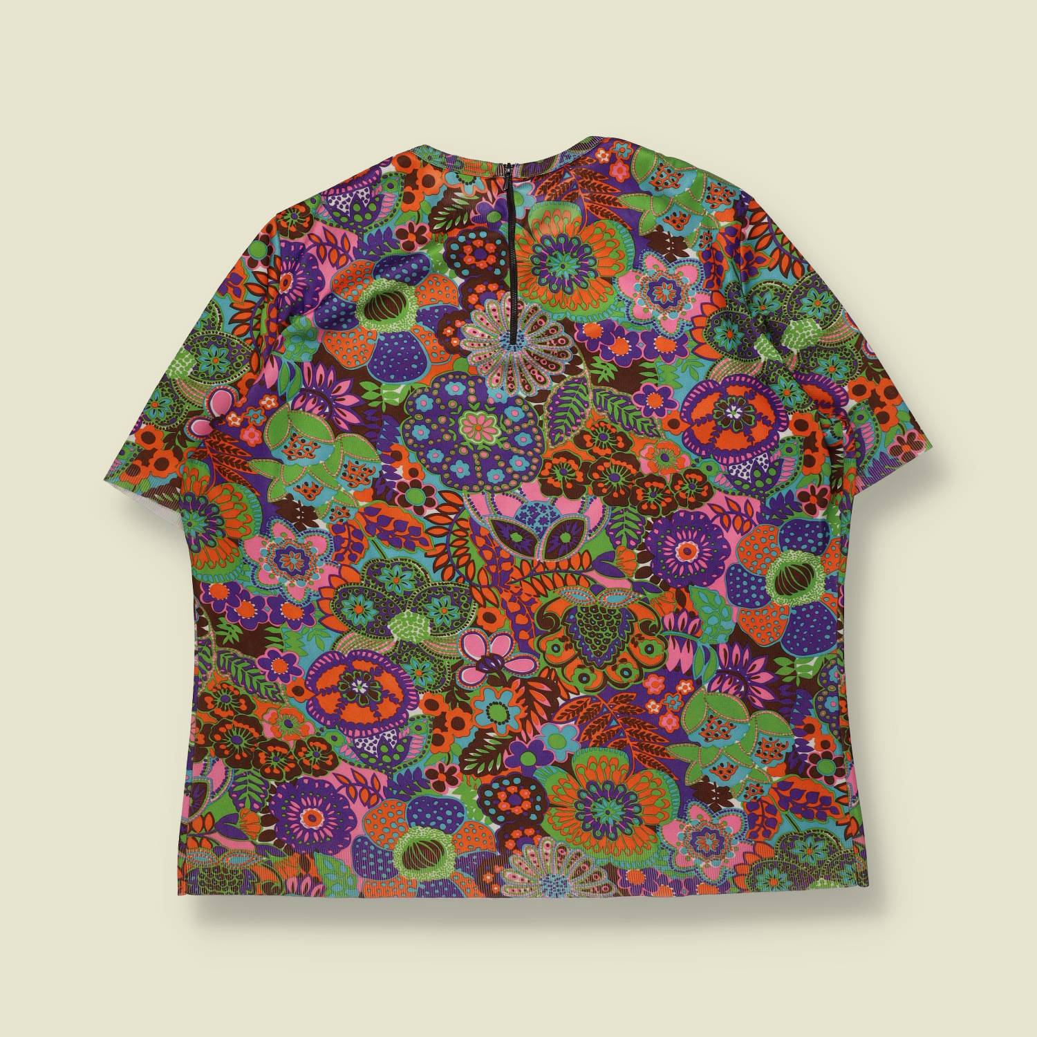 1970s | Psychedelic Floral Blouse | Multicolour – 16
