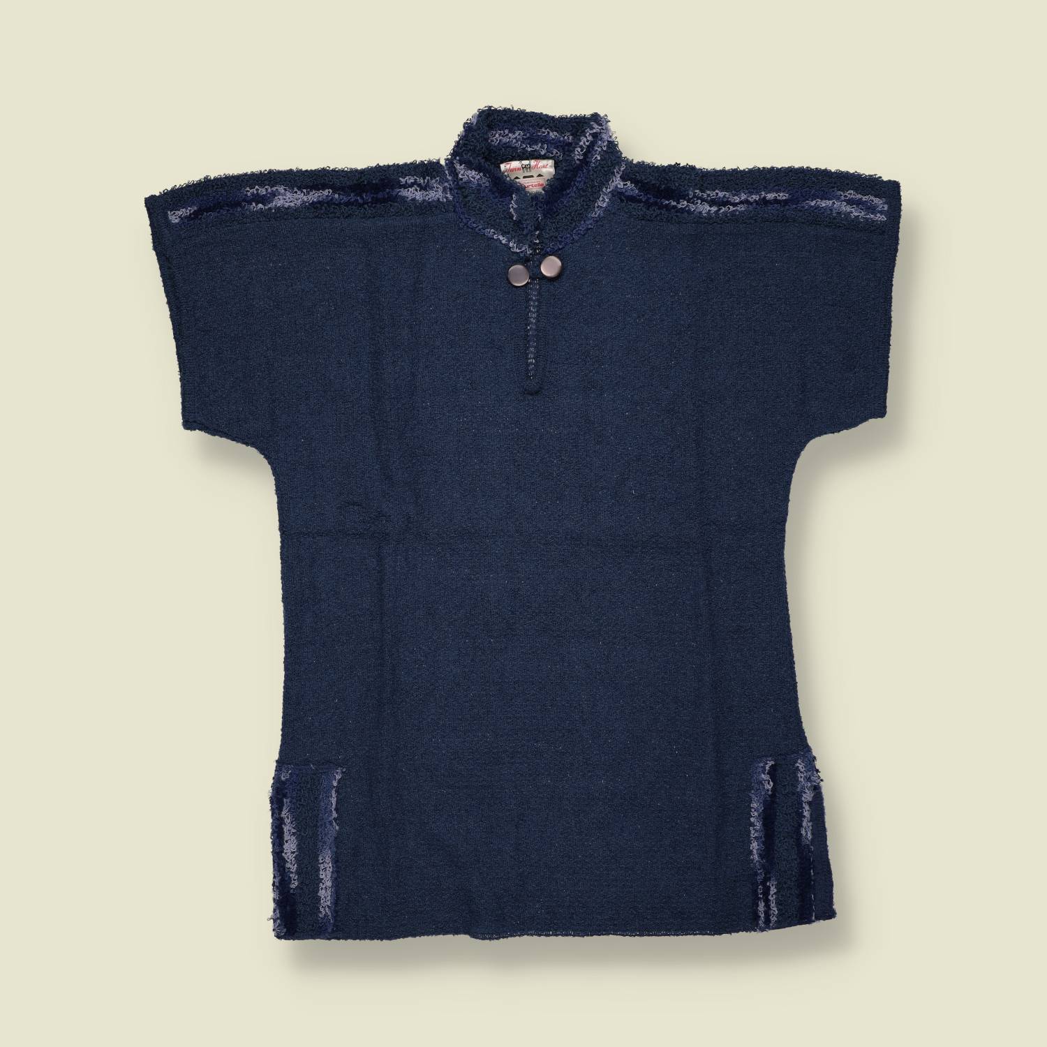 1970s | Deadstock Knit Top | Navy - 10