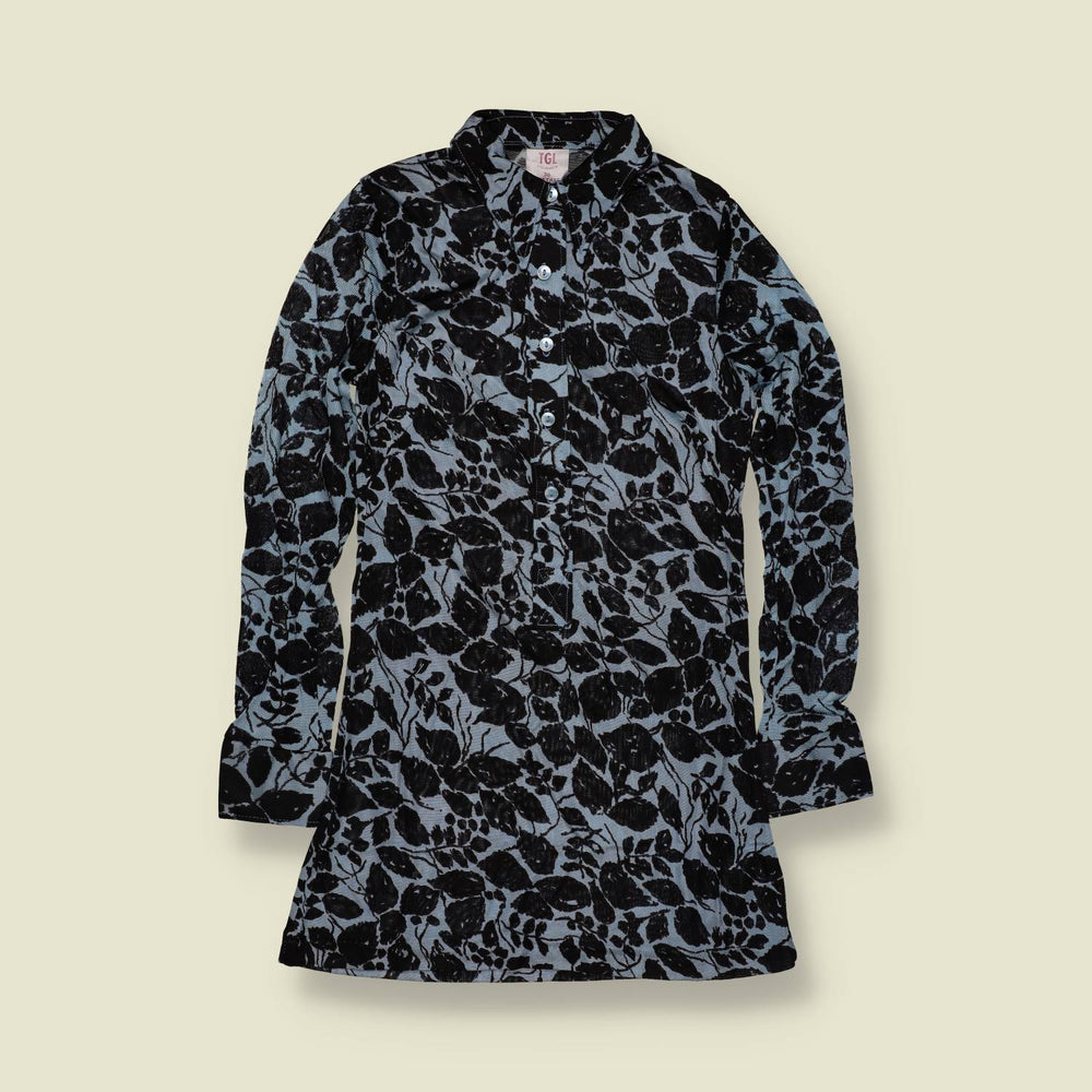 1970s | TGL | Acetate Mini Dress | Floral Print - 4