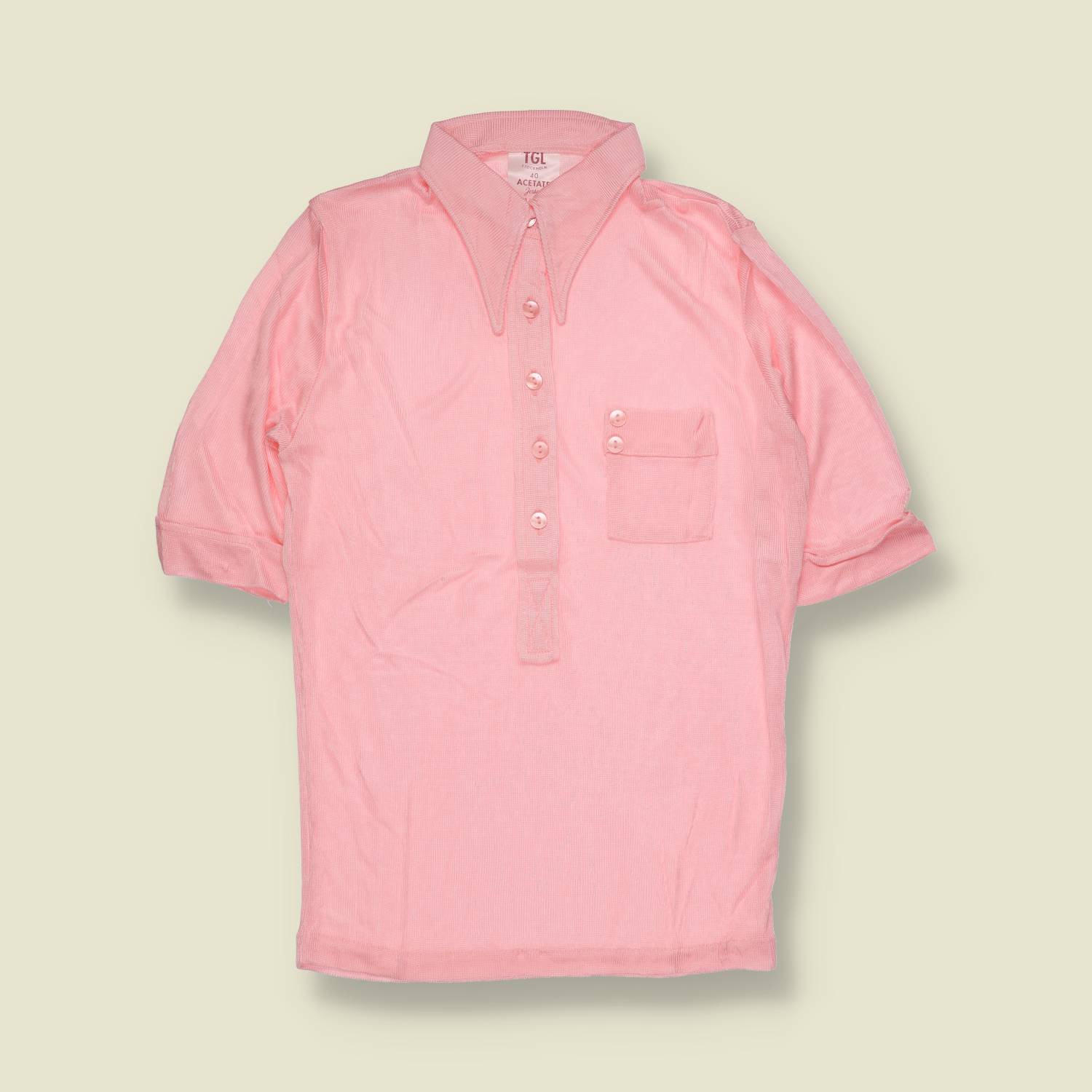 1970s | TGL | Deadstock Blouse | Light Pink – 4