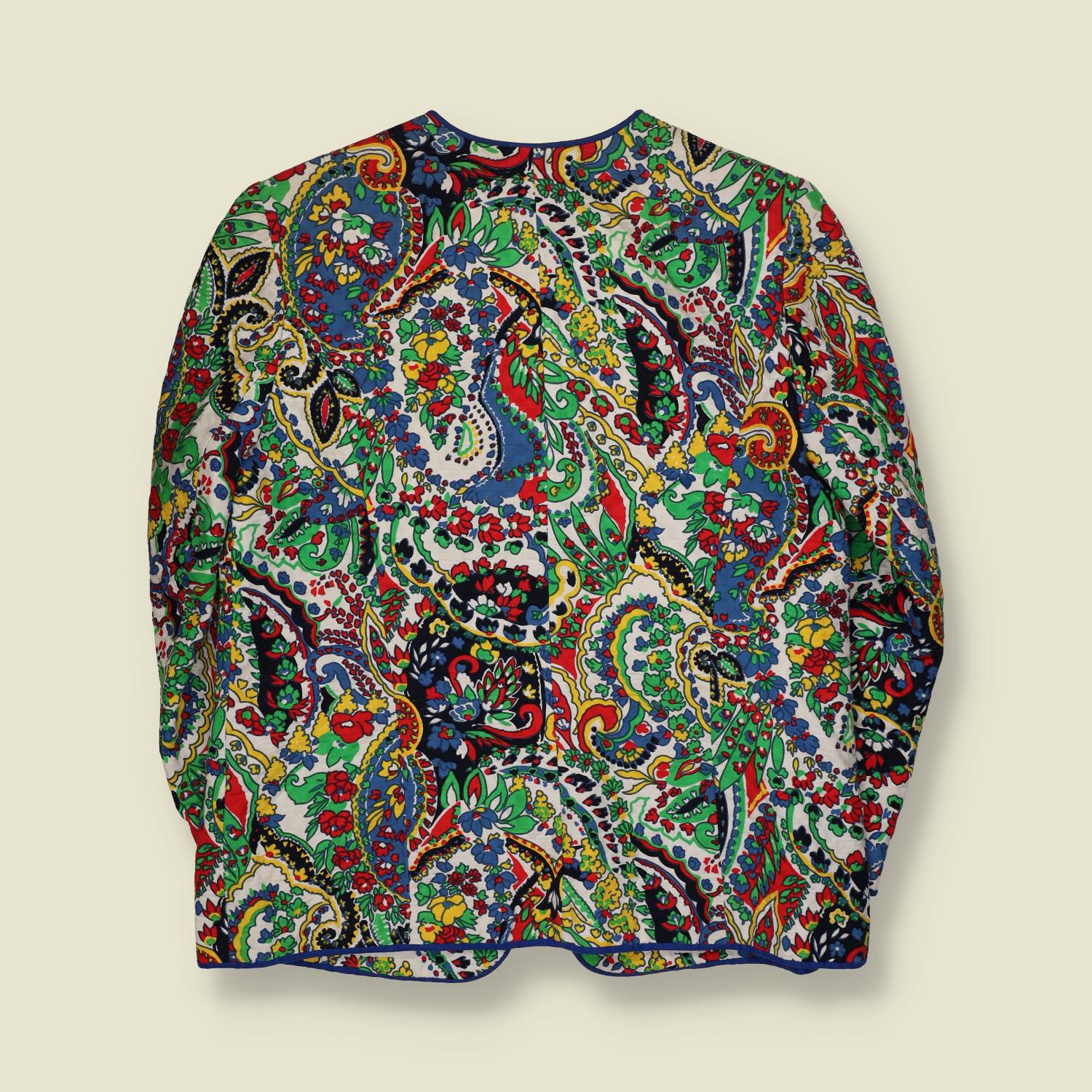 1980s | Paisley Print Summer Blazer | Multicolour – 16